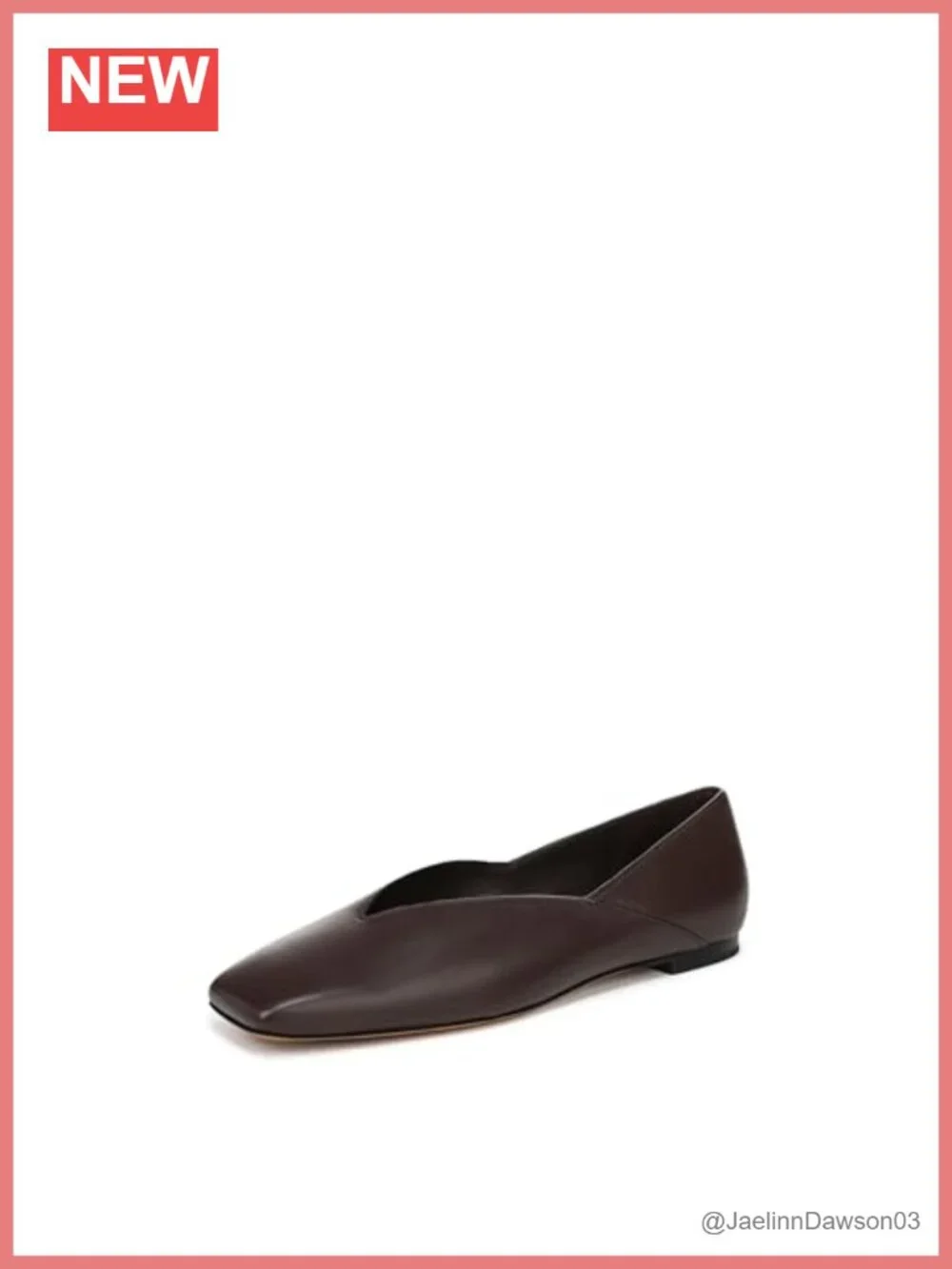 Vince Ankle Bootie Square Toe Leather Lining Low Heel Pull On